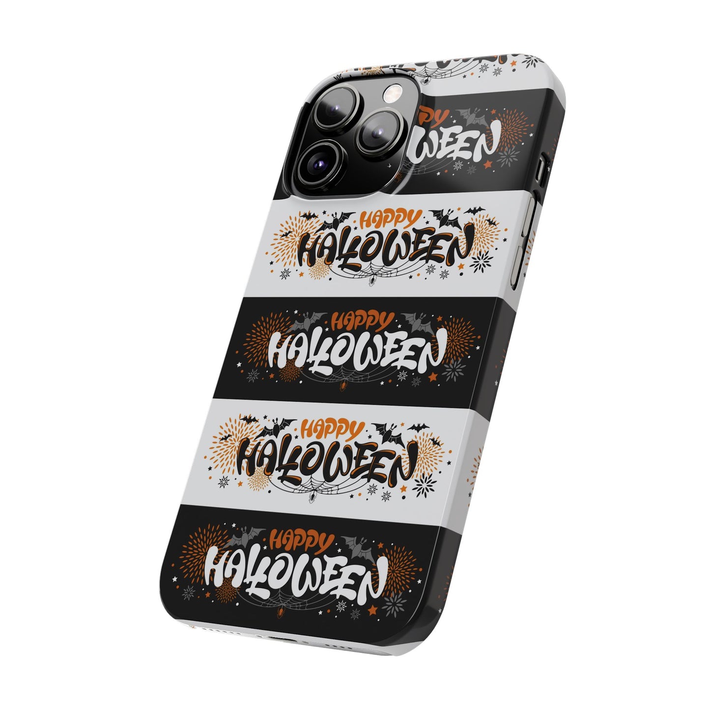 Embrace the spooky season with the Happy Halloween iPhone Case