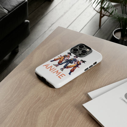 Tough Anime Goku iPhone Premium Protective Phone Cases for Apple, Samsung, and Google Devices