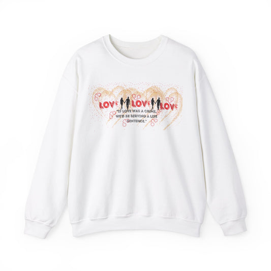 "Love Is Love" Unisex Heavy Blend Crewneck Sweatshirt - Embrace Comfort with Style!