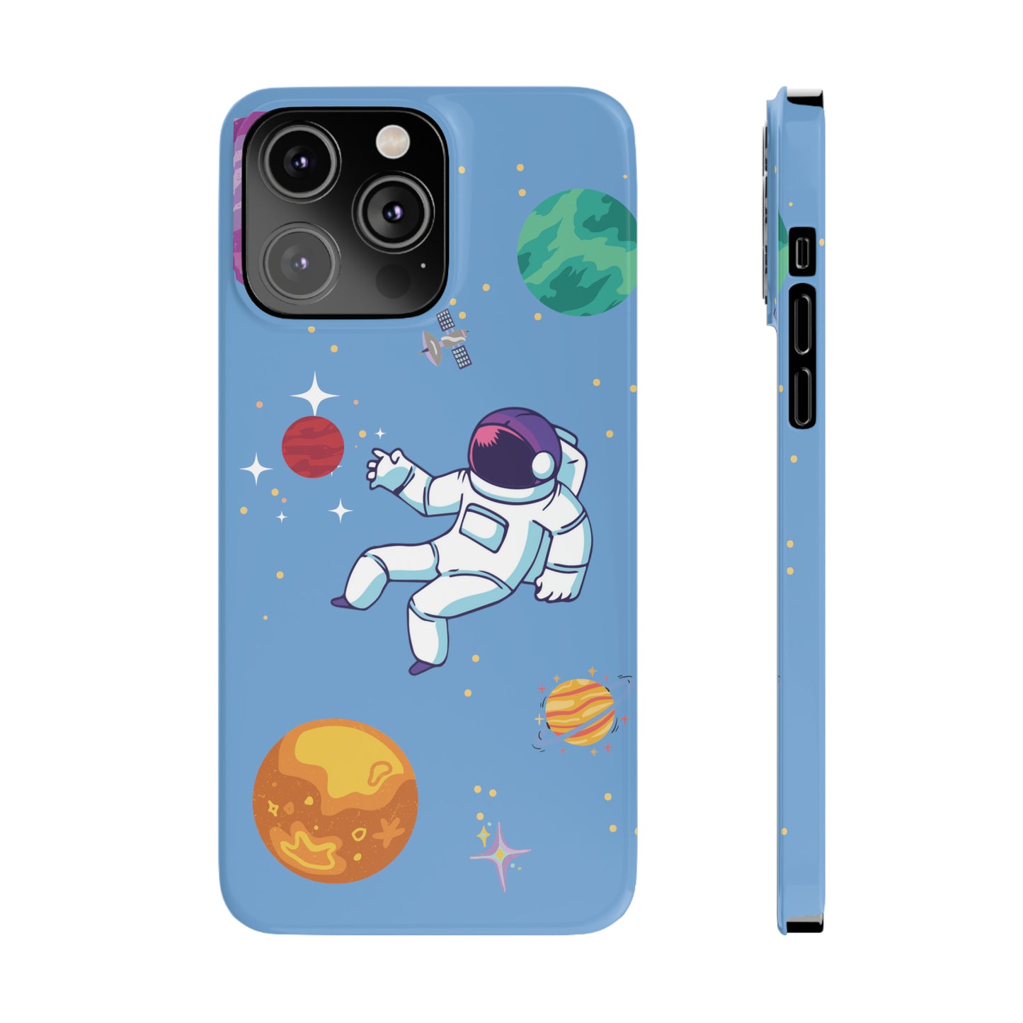 Astronaut Slim iPhone Cases - Stylish Protection for iPhone 11, 12, 13, 14, 15