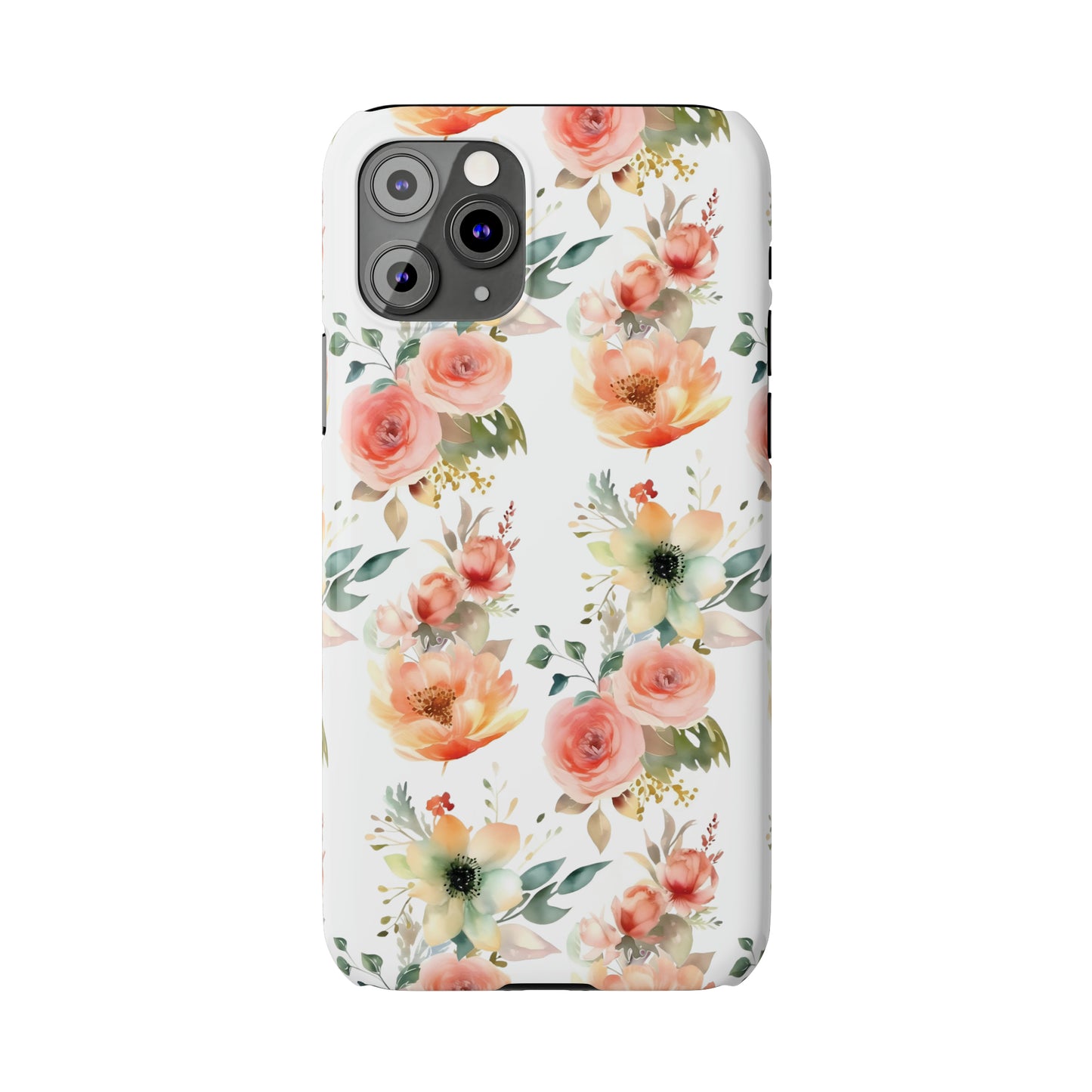 Flowers Pattern Slim iPhone Cases