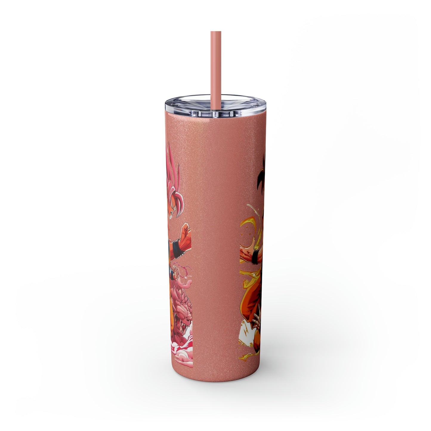 Goku Skinny Tumbler with Straw