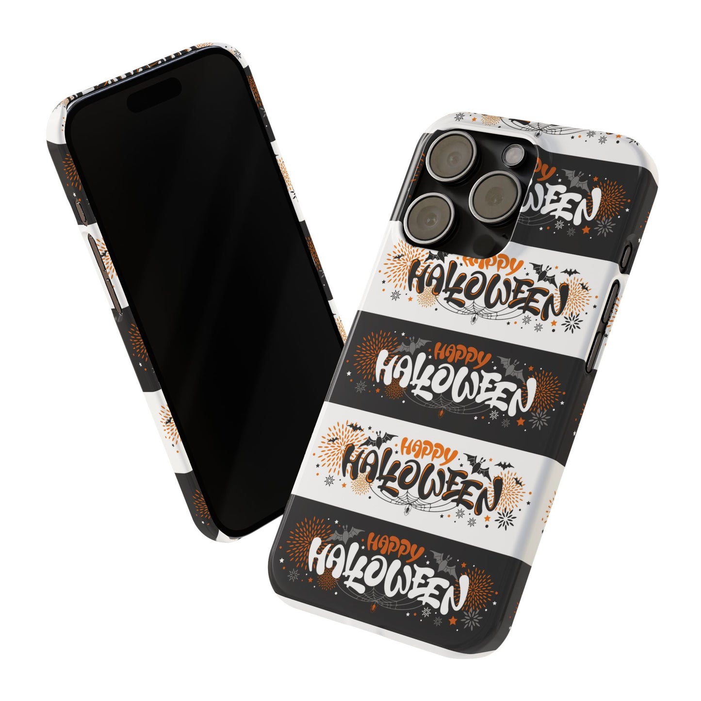 Embrace the spooky season with the Happy Halloween iPhone Case