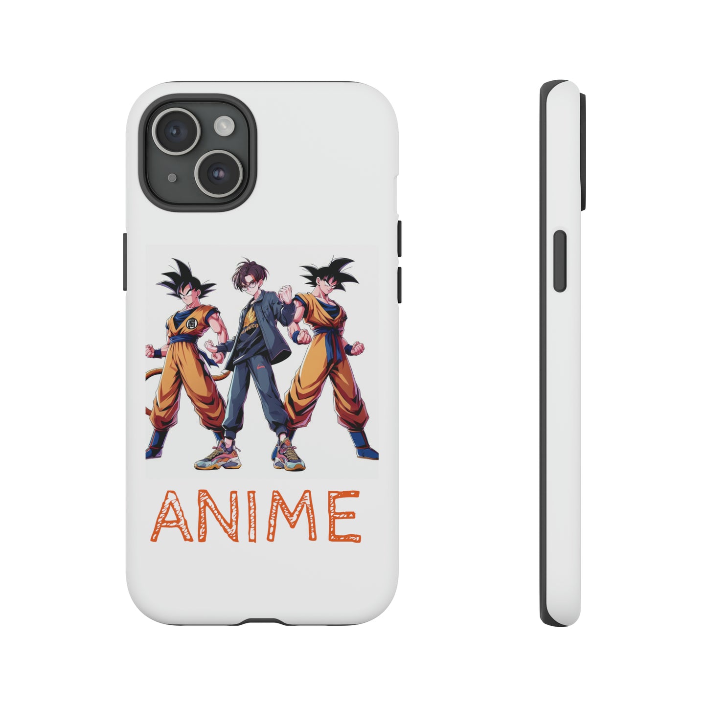 Tough Anime Goku iPhone Premium Protective Phone Cases for Apple, Samsung, and Google Devices