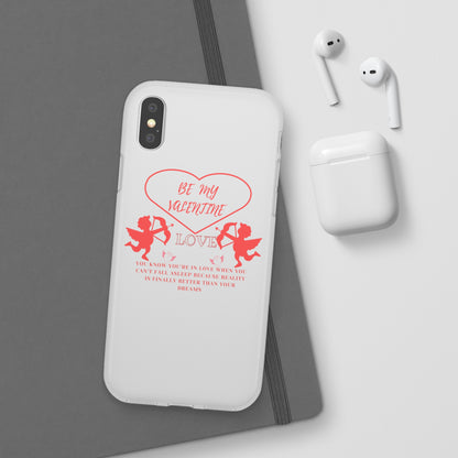 Embrace Modern Style and Protection with "Be My Valentine's" Flexi iPhone & Galaxy Case