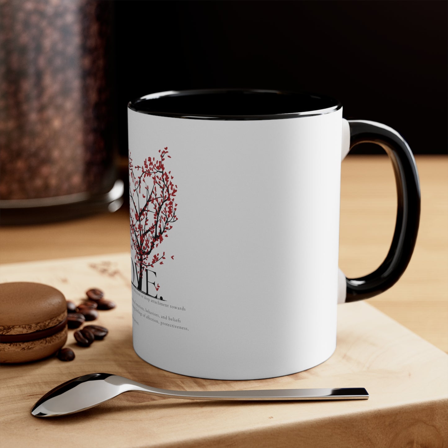 Love Heart Definition Accent Coffee Mug, 11oz Valentin Gift
