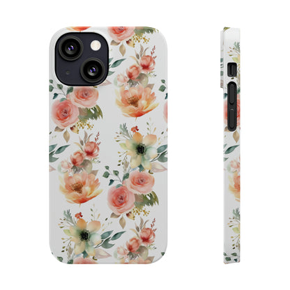 Flowers Pattern Slim iPhone Cases