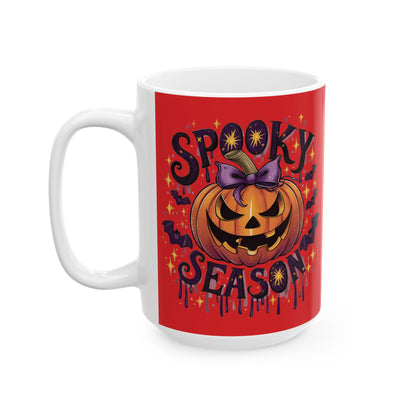 Spooky Season Halloween Ceramic Mug, (11oz, 15oz)