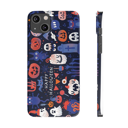 Bring the spooky spirit of Halloween to your fingertips with the Happy Halloween iPhone Case.