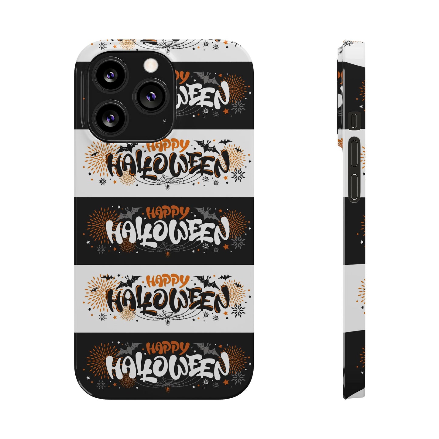 Embrace the spooky season with the Happy Halloween iPhone Case