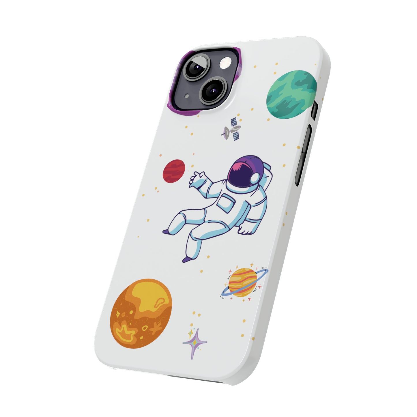 Astronaut Slim iPhone Cases - Elevate Your Device with Cosmic Style