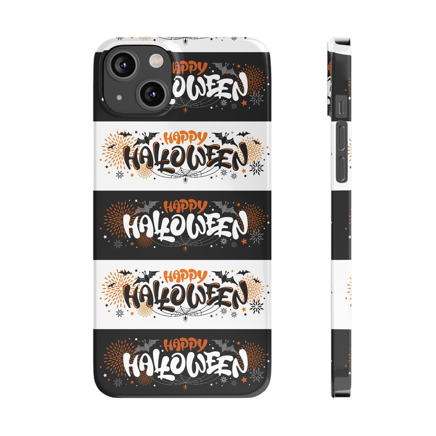 Embrace the spooky season with the Happy Halloween iPhone Case