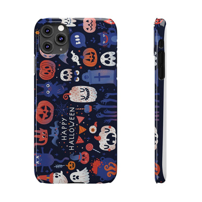 Bring the spooky spirit of Halloween to your fingertips with the Happy Halloween iPhone Case.