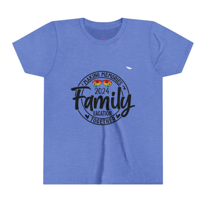 Youth Short Sleeve Making Memories Together Florida 2024 Family Vacation