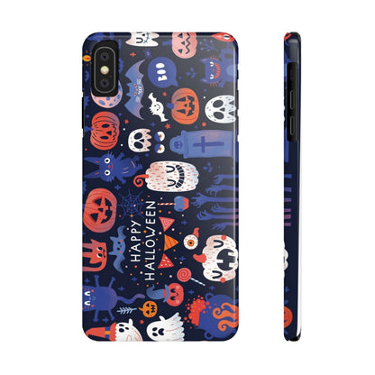 Bring the spooky spirit of Halloween to your fingertips with the Happy Halloween iPhone Case.