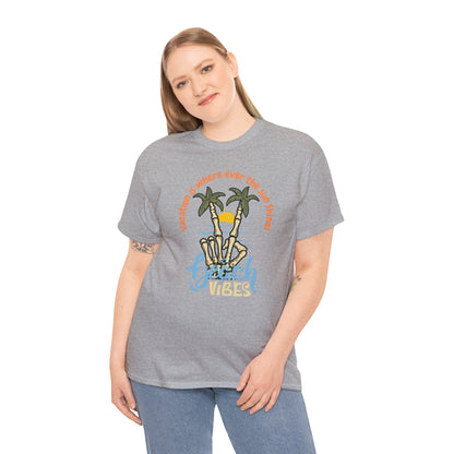 Vacation Is Where Ever The Sun Shines Unisex Heavy Cotton Tee