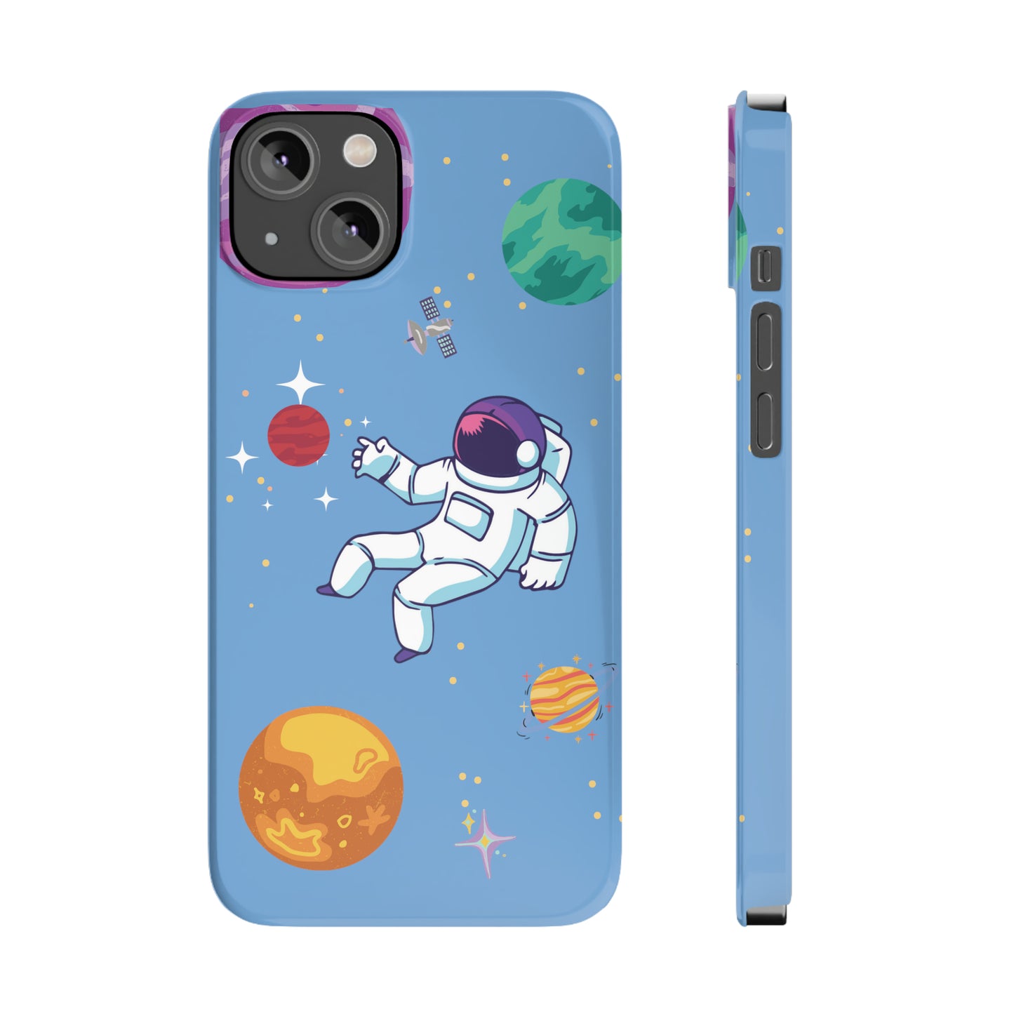 Astronaut Slim iPhone Cases - Stylish Protection for iPhone 11, 12, 13, 14, 15