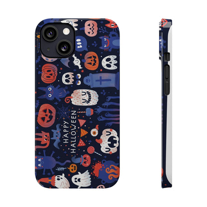 Bring the spooky spirit of Halloween to your fingertips with the Happy Halloween iPhone Case.