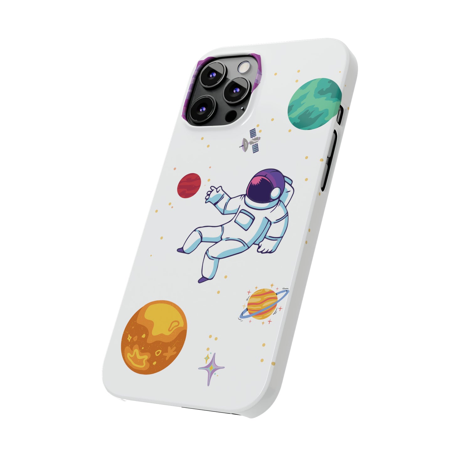 Astronaut Slim iPhone Cases - Elevate Your Device with Cosmic Style