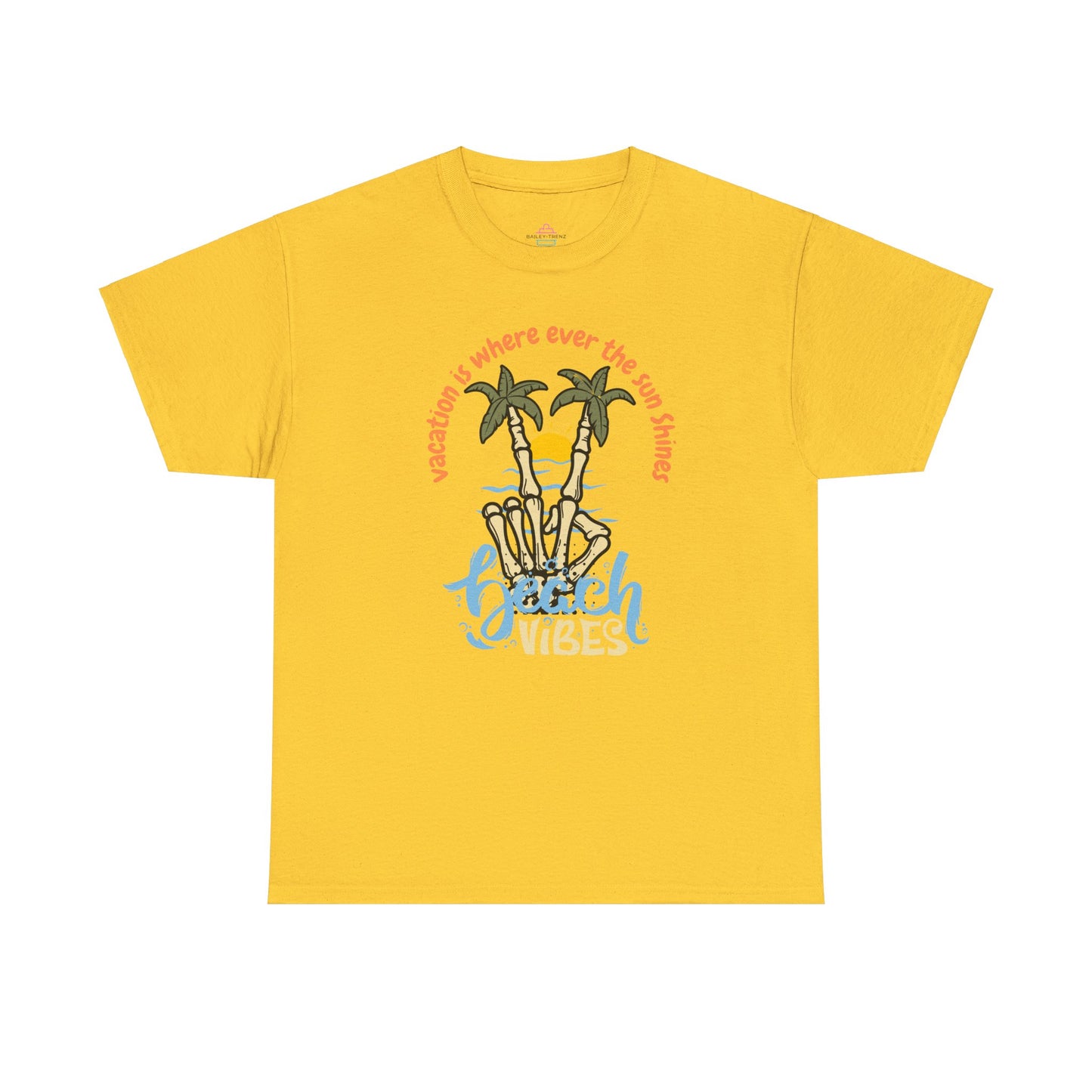 Vacation Is Where Ever The Sun Shines Unisex Heavy Cotton Tee