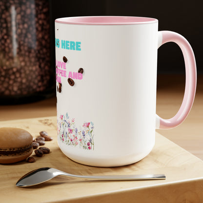 Sip in Style with Our Two-Tone 15oz Coffee Mug - Embrace Your Love Language: Sarcasm!