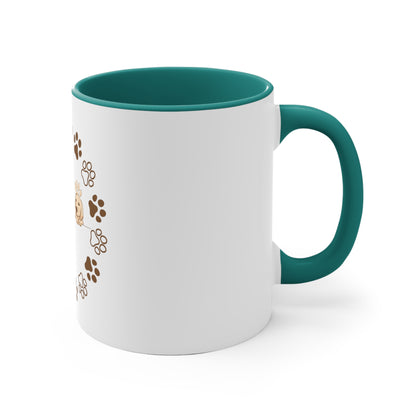 Unleash the Love: Personalized Pet Dog 11oz Accent Mug for Pawsome Mornings