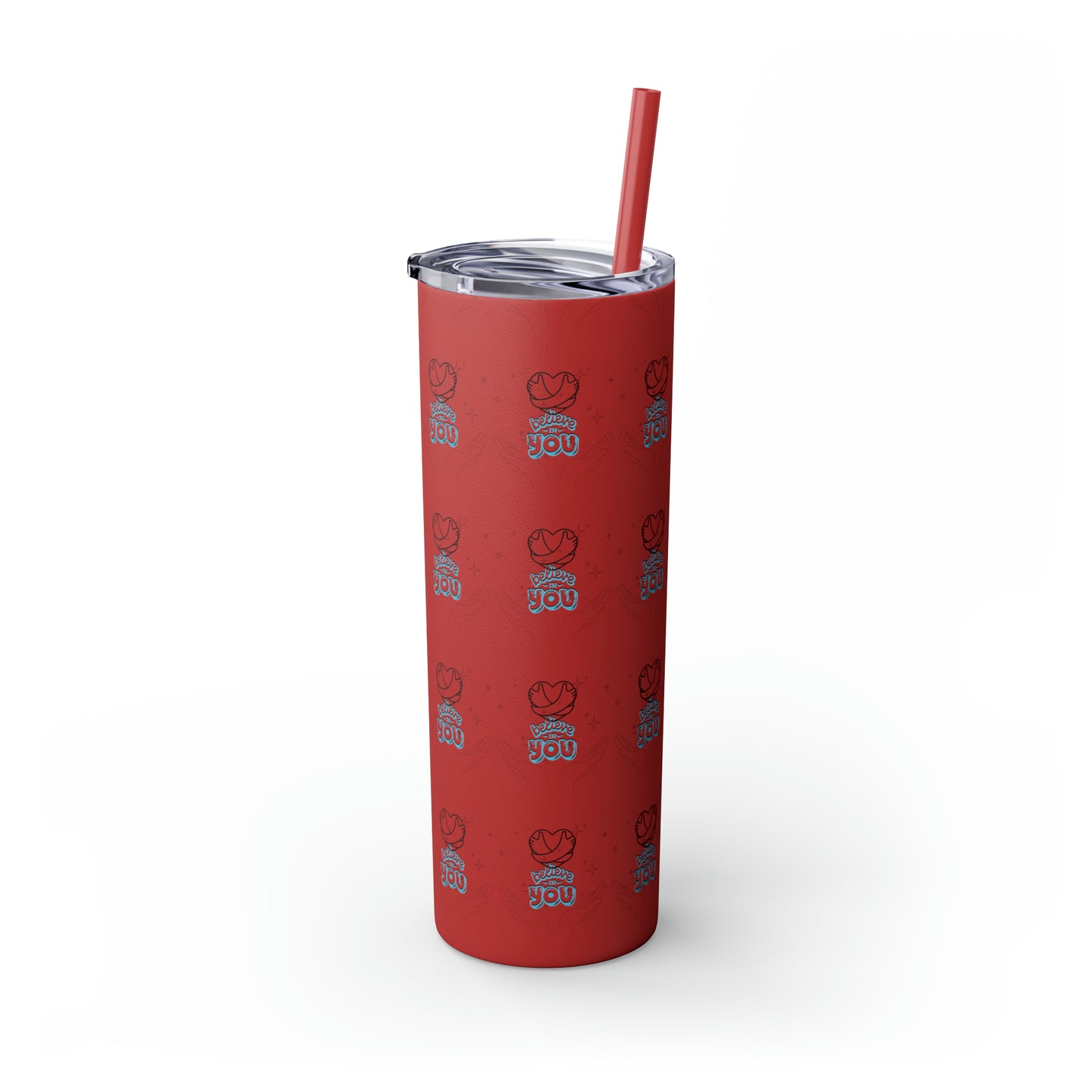 Believe In You Hot/Cold Skinny Tumbler with Straw, 20oz