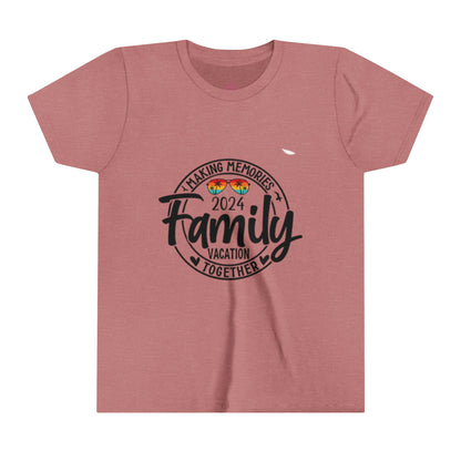 Youth Short Sleeve Making Memories Together Florida 2024 Family Vacation