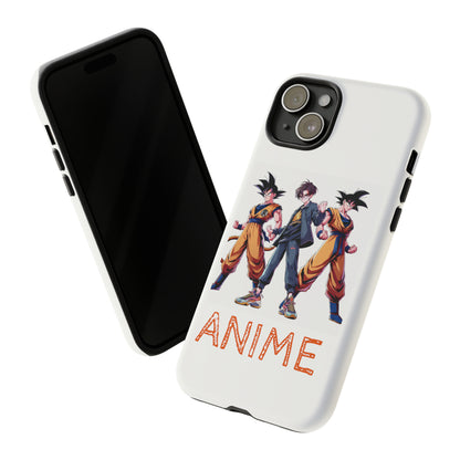 Tough Anime Goku iPhone Premium Protective Phone Cases for Apple, Samsung, and Google Devices