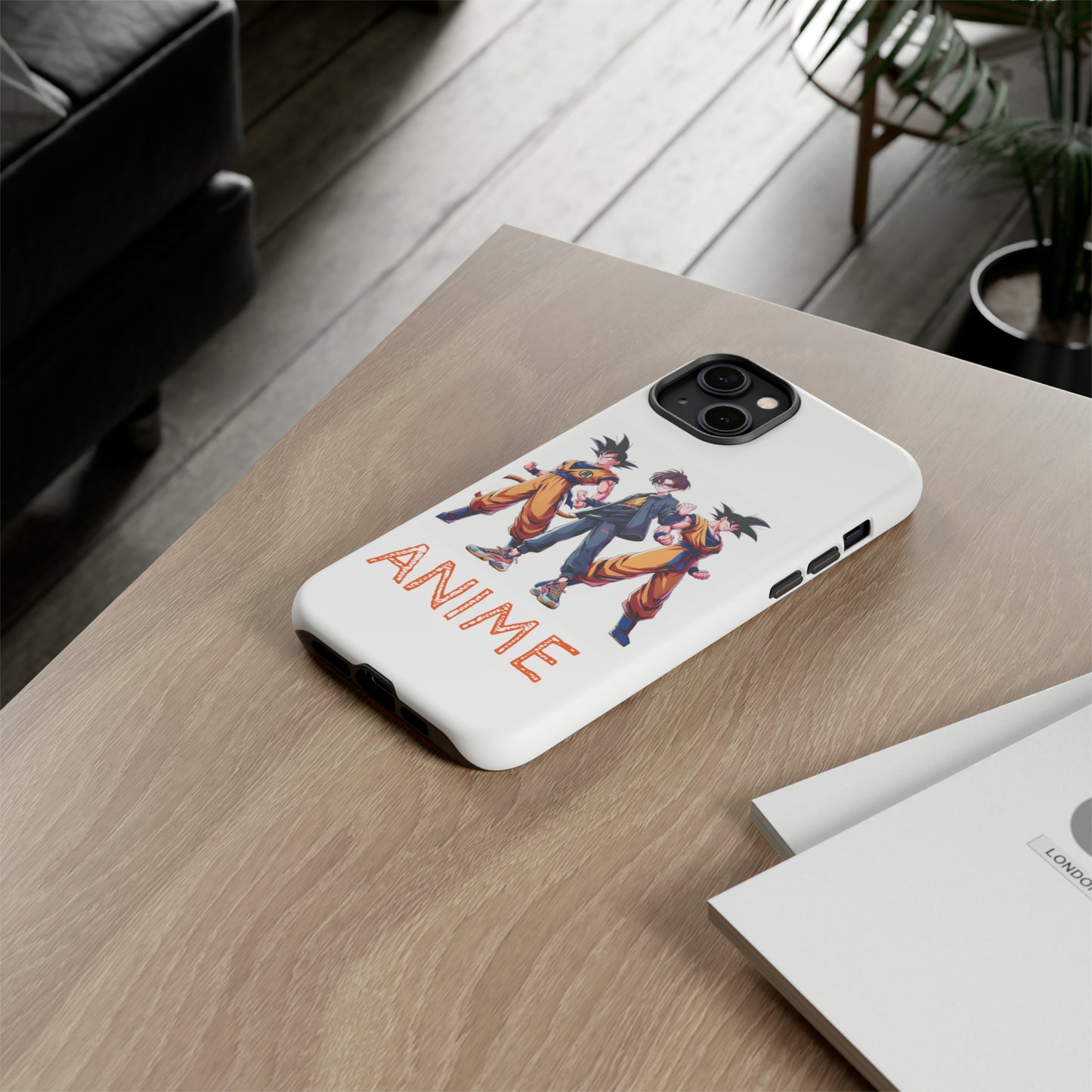 Tough Anime Goku iPhone Premium Protective Phone Cases for Apple, Samsung, and Google Devices