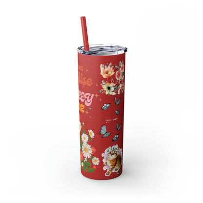 Together We Rise Skinny Tumbler with Straw, 20oz