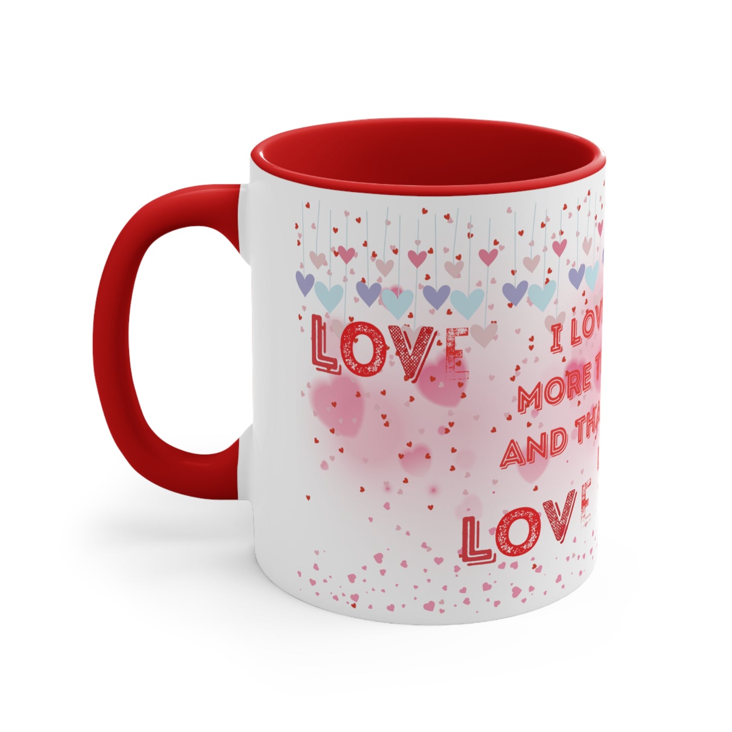 I Love You Even More Than Coffee" Two-Tone Coffee Mug - Brewed Affection!
