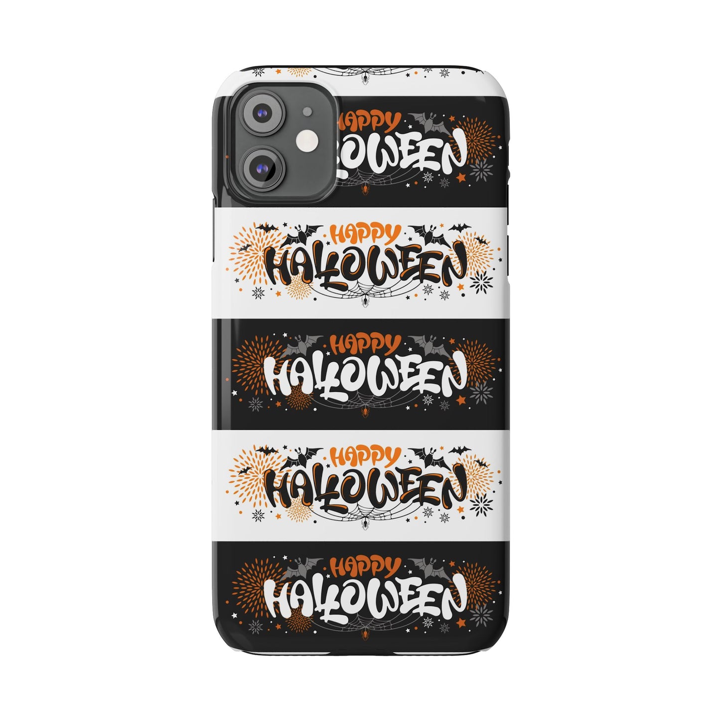 Embrace the spooky season with the Happy Halloween iPhone Case