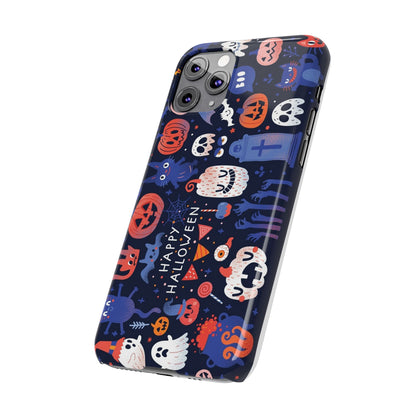 Bring the spooky spirit of Halloween to your fingertips with the Happy Halloween iPhone Case.