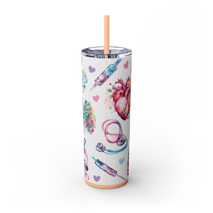 Nurse Tumbler - Personalized Skinny Tumbler for Healthcare Heroes