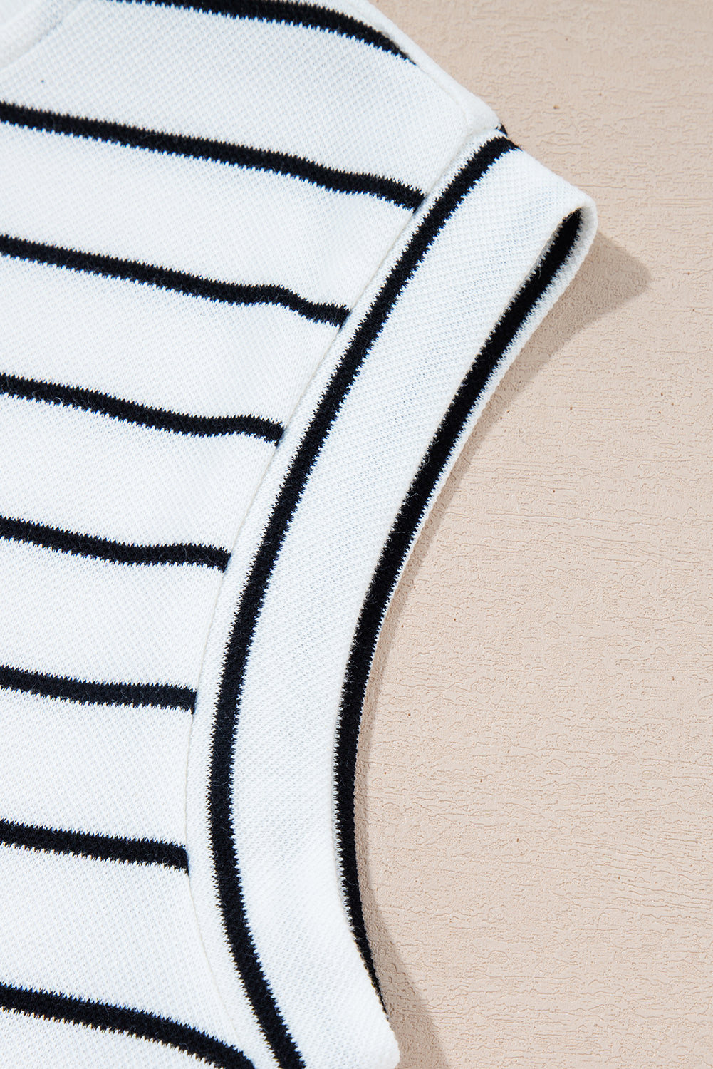 Sail Blue Casual Striped Tee and Wide Leg Pants Set