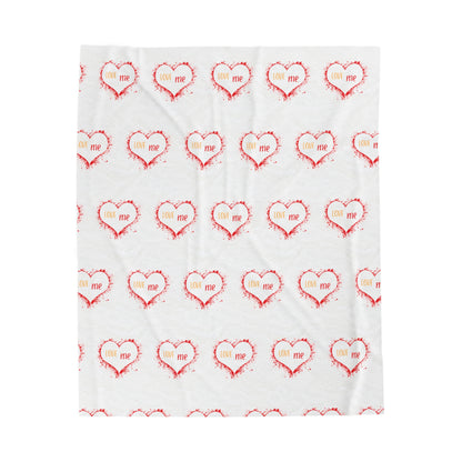 Love Love Valentine's Velveteen Plush Blanket