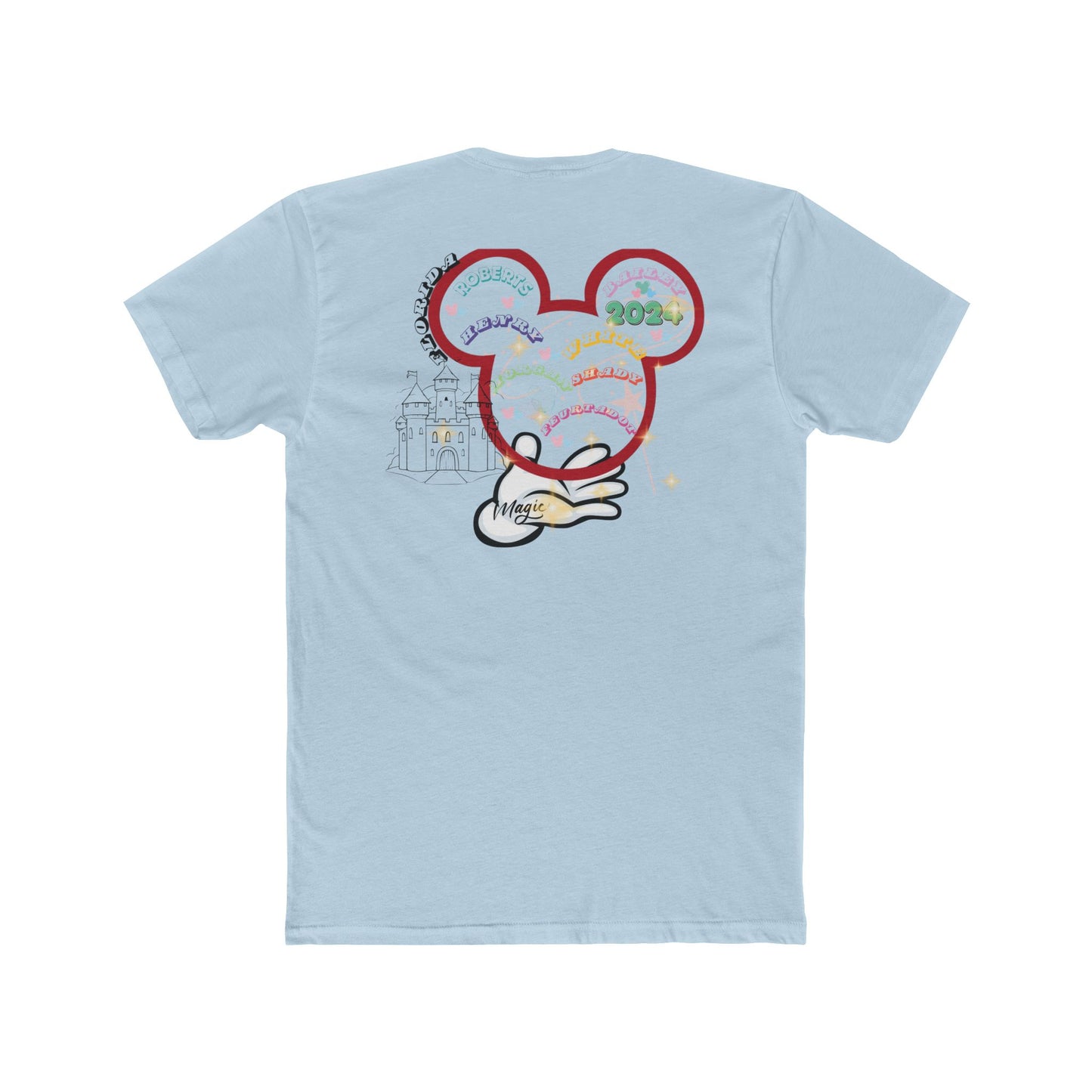 Celebrate Your Unforgettable 2024 Florida Family Vacation with Disney Characters T-Shirt