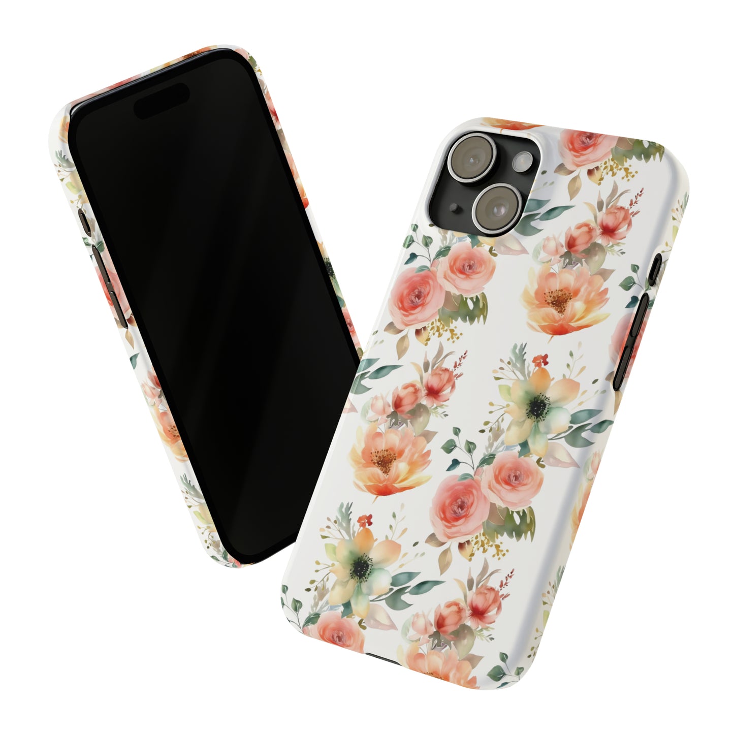 Flowers Pattern Slim iPhone Cases