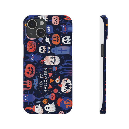 Bring the spooky spirit of Halloween to your fingertips with the Happy Halloween iPhone Case.