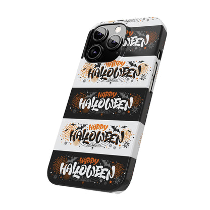 Embrace the spooky season with the Happy Halloween iPhone Case