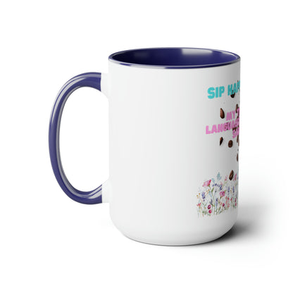 Sip in Style with Our Two-Tone 15oz Coffee Mug - Embrace Your Love Language: Sarcasm!