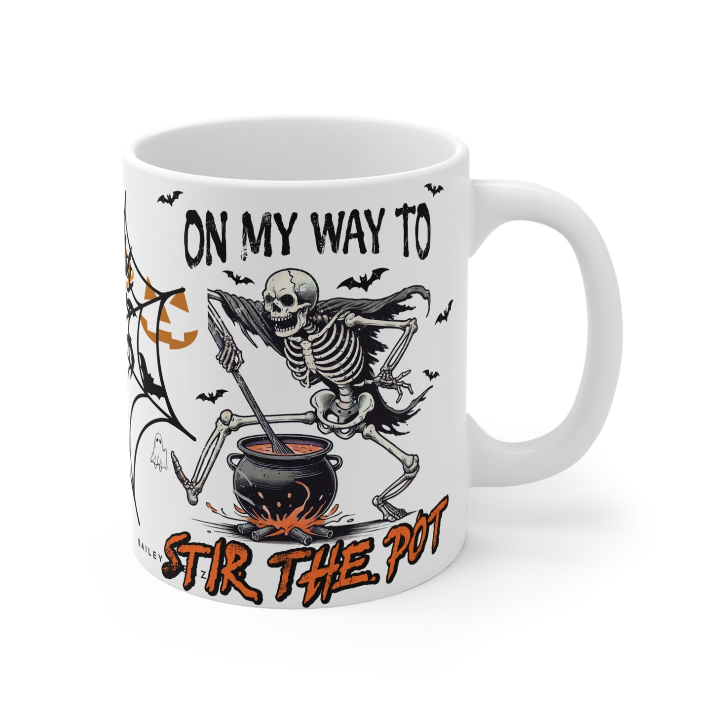 On My Way To Stir The Pot Halloween Coffee Mug 11oz