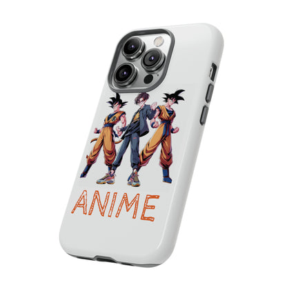 Tough Anime Goku iPhone Premium Protective Phone Cases for Apple, Samsung, and Google Devices