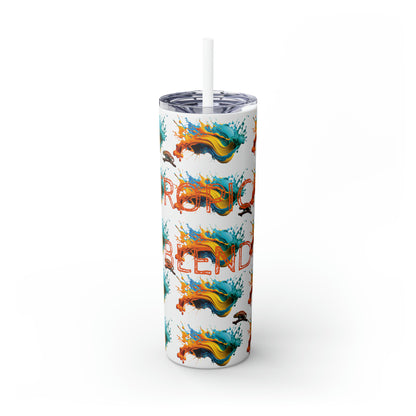 Tropical Blend Skinny Tumbler with Straw, 20oz