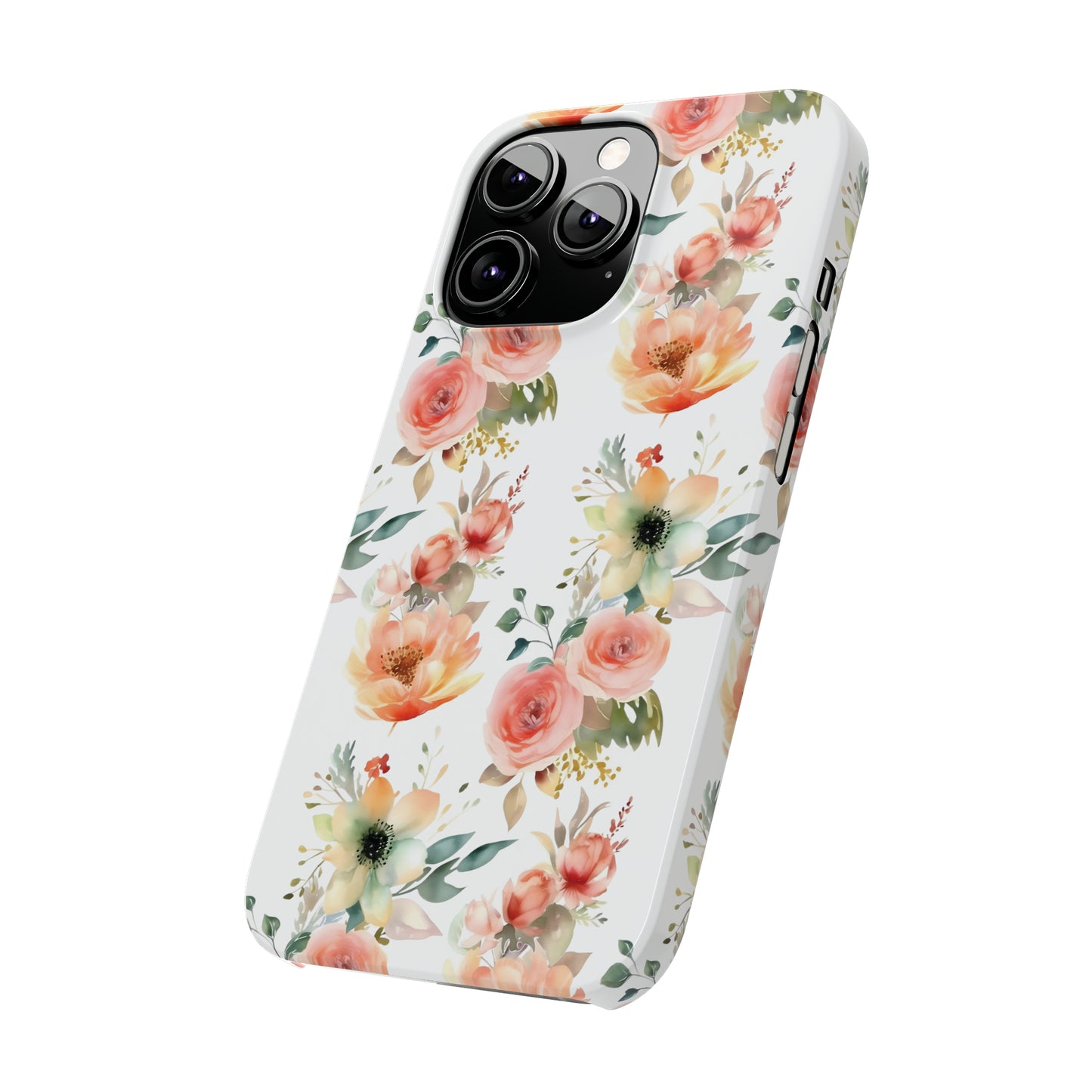 Flowers Pattern Slim iPhone Cases