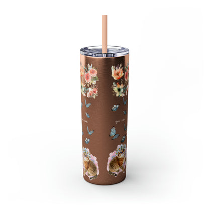 Together We Rise Skinny Tumbler with Straw, 20oz