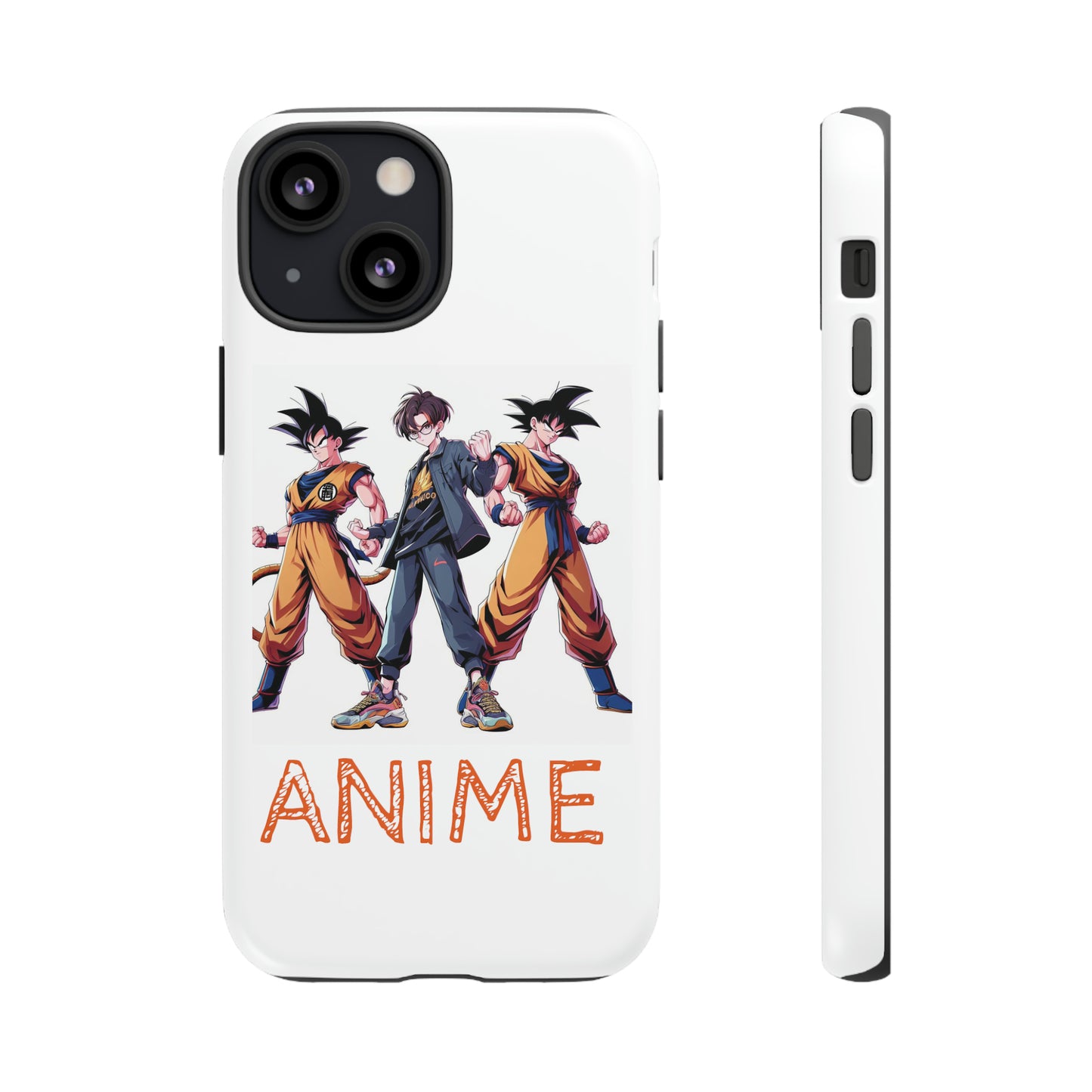 Tough Anime Goku iPhone Premium Protective Phone Cases for Apple, Samsung, and Google Devices