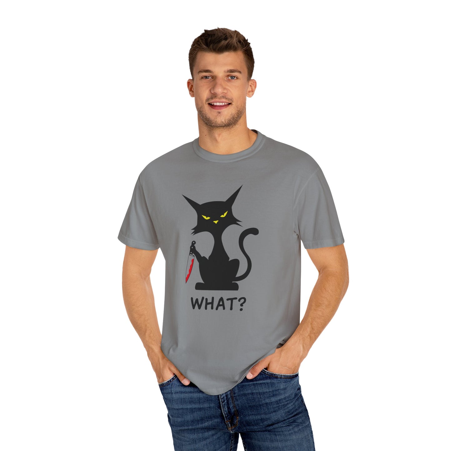 What, Meow Comfort Colors 1717 Customizable Garment-Dyed T-Shirt T-shirt