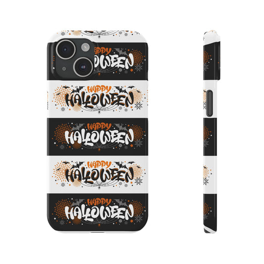 Embrace the spooky season with the Happy Halloween iPhone Case